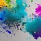 298 Ink Splatters: An expressive and artistic background featuring ink splatters in bold and dramatic colors that create a dynam