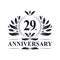 29th Anniversary celebration, luxurious 29 years Anniversary logo design.