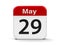 29th May Calendar