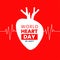 29th september international heart day poster for medical awareness