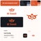 2D BI and analytics SaaS brand template with owl logo