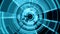 2D Circular Tunnel Portal Vortex Blue Color with Ripple Effect