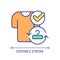 2D colorful fashion industry government support icon
