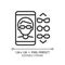 2D customizable simple thin linear black eyeglasses app icon