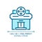 2D editable thin line theater icon