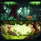 2d game platformer background set