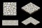 2D and Isometric ground seamless tile texture, color grey. Vector illustration for user interface of the game element.
