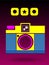 2D Multi Color Lomo Analog Camera Background Conce