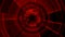 2D Tron Round Tunnel Portal Vortex Red Color