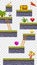2D Vector Game Floating Platform Isolated With Transparant Background For Mobile Game