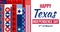 2nd of March is celebrated as Texas Independence Day, colorful design with shapes and typography