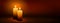 2nd Sunday of Advent - Second Candle - Candlelight Panorama Banner