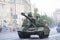 2S35 Koalitsiya-SV Russian ground forces army self-propelled gun on mounted on T-90 tank