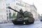 2S35 Koalitsiya-SV Russian ground forces army self-propelled gun on mounted on T-90 tank