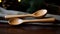 2x3 Wooden Spoon Set: Whistlerian Tonalism With Flawless Line Work