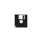 3.5 inch floppy diskette simple vector icon.