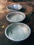 3 basins, arranged in a row  Prepared for cleaning dishes and bowls at various parties  How to clean like a villager