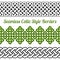 3 Celtic style knot seamless borders, vector illustration