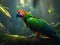 3 d illustration of a beautiful parrot