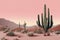 3 d render of a cactus in the landscape3 d render of a cactus in the landscapebeautiful cactus on a red background
