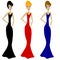 3 Divas In Long Dresses