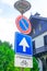 3 Dutch traffic signs stacked