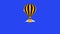 3 hot air balloons and banners with sale percent