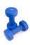 3 kg rubber dipped blue dumbbell