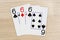 3 of a kind sixes 6 - casino playing poker cards