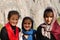 3 lovely girls smiling at Hussaini Village, Pakistan