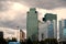 3 May, 2020 - Nursultan, Kazakhstan: modern office buildings in city centre