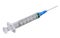 3 milliliter syringe. Isolated