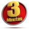 3 minutes Gold 3d.