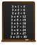 3 Number times other 10, chalkboard multiplication table, vector illustration