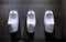 3 pieces of ceramic urinals