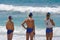 3 surf lifesaving athletes