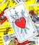 3 of Swords Tarot Card Heartbreak Tears Pain Deep Sadness