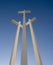 3 White Giant Metal Crosses in Arizona