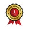 3 year guarantee badge, label illustration, Extended warranty Guarantee Brand,3 year warranty, emblem, label, logo