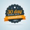 30 day money back badge.