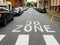 30 km zone pov personal perspective French city street car parking