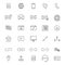 30 Line Contact Icons