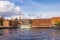 30 may 2019 -Tampere, Finland: Beautifull panoramic view at Water dam of old Hydroelectric power station on Tammerkoski