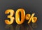 30% off 3d gold, Special Offer 30% off, Sales Up to 30 Percent, big deals, perfect for flyers, banners, advertisements, stickers,