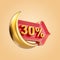 30 percent Ramadan and Eid discount offer sale label badge icon