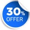30 percentage discount offer