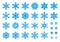 30 Vector Snowflakes Set