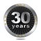 30 years anniversary badge - silver colour.