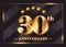 30 Years Anniversary Celebration Vector Logo. 30th Anniversary.