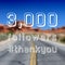 3000 followers